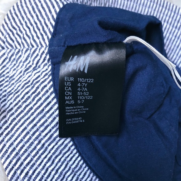 Blue and White H&M Summer Hat - Picture 3 of 4